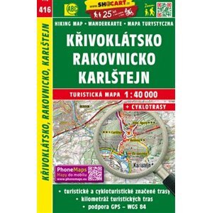 Křivoklátsko, Rakovnicko, Karlštejn / Turistická mapa SHOCart. Měřítko:1:40 000