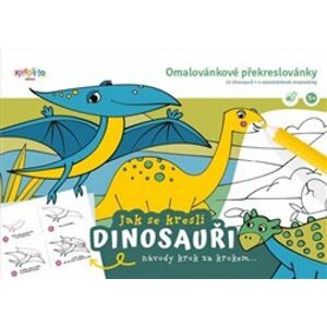 Omalovánkové překreslovánky Kresli.to Jak se kreslí dinosauři