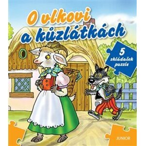 O vlkovi a kůzlátkách - 5 skládaček puzzle - Miroslava Lánská