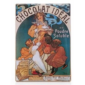 Cedule Alfons Mucha – Chocolat Ideal