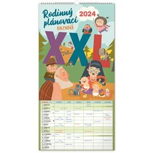 Nástěnný kalendář Rodinný plánovací XXL 2024