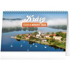Stolní kalendář Krásy Čech a Moravy 2024