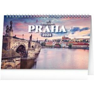 Stolní kalendář Praha – Miluju Prahu 2024