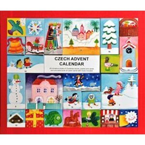 Czech Advent Calendar. 24 miniature books of Christmas stories, poems and carols and one extra book of Czech carols with music included - Ivana Pecháčková