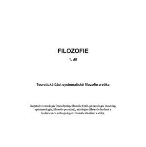FILOSOFIE - 1. díl -  Jan Volf
