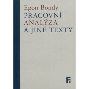 Pracovní analýza a jiné texty -  Egon Bondy