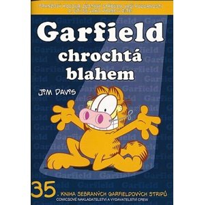 Garfield chrochtá blahem -  Jim Davis
