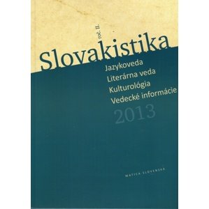 Slovakistika 2013 -  Imrich Sedlák