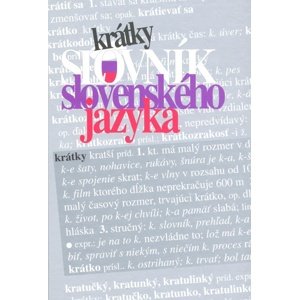 Krátky slovník slovenského jazyka -  Autor Neuveden