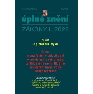 Aktualizace I/2 2022 – Zákon o platebním styku -  Autor Neuveden