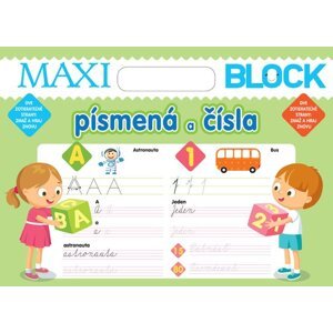 Maxi block Písmena a čísla -  Autor Neuveden
