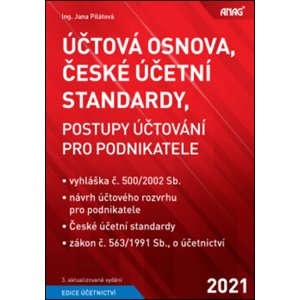 Účtová osnova, České účetní standardy 2021 -  Jana Pilátová