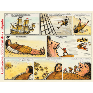 Gulliverova dobrodružství v Liliputu -  Jonathan Swift