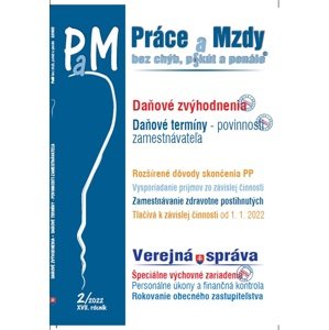 PAM 2/2022 - Daňové zvýhodnenia, Daňové termíny -  Iveta Matlovičová