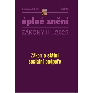 Aktualizace 2022 III/1 – o státní sociální podpoře -  Autor Neuveden