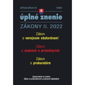 Aktualizácia II/3 2022 – Sudcovia a prokurátori -  Autor Neuveden