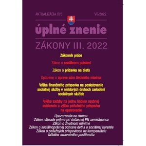 Aktualizácia III/5 2022 – Sociálne poistenie, Zákonník práce -  Autor Neuveden