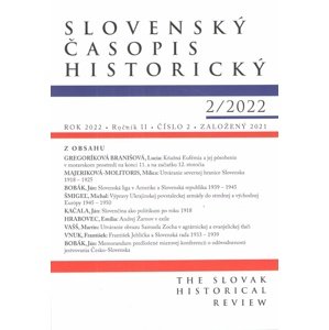 Slovenský časopis historický 2/2022 -  Autor Neuveden