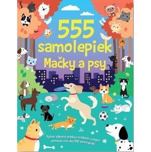 555 samolepiek Mačky a psy -  Autor Neuveden